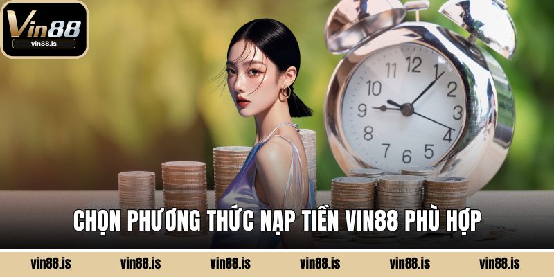 Chọn phương thức nạp tiền Vin88 phù hợp