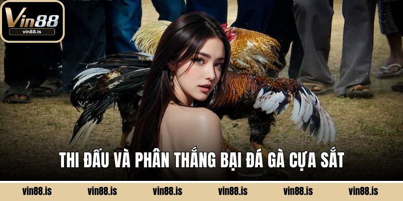 Thi đấu và phân thắng bại đá gà cựa sắt